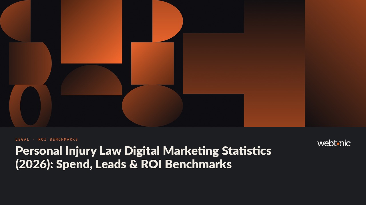 Personal Injury Law Digital Marketing Statistics (2026): Spend, Leads & ROI Benchmarks — Web Tonic blog thumbnail