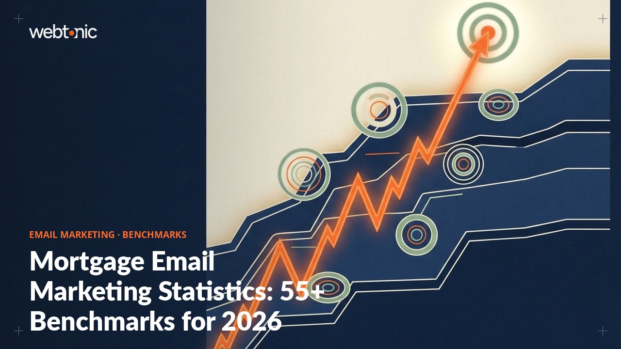 Mortgage Email Marketing Statistics: 55+ Benchmarks for 2026 — Web Tonic blog thumbnail