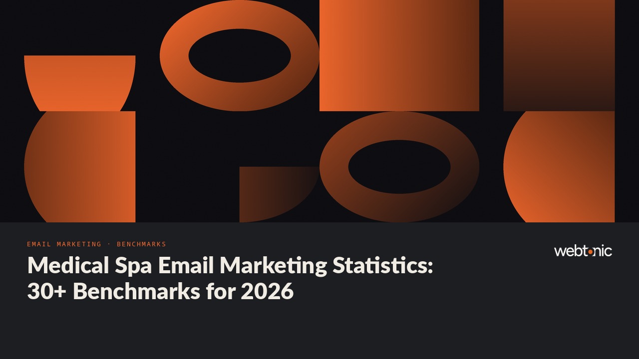 Medical Spa Email Marketing Statistics: 30+ Benchmarks for 2026 — Web Tonic blog thumbnail