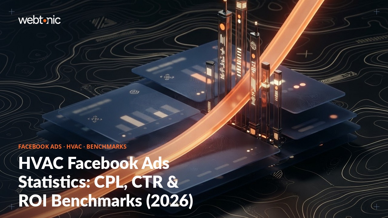HVAC Facebook Ads Statistics: CPL, CTR & ROI Benchmarks (2026) — Web Tonic blog thumbnail