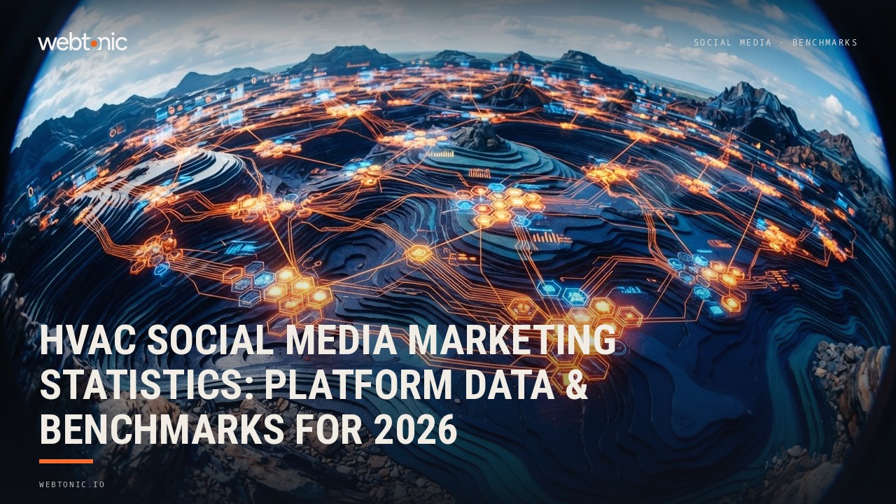HVAC Social Media Marketing Statistics: Platform Data & Benchmarks for 2026 — Web Tonic blog thumbnail