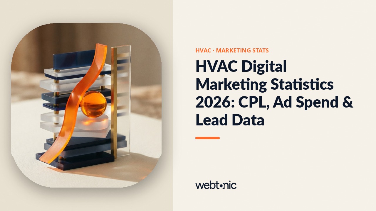 HVAC Digital Marketing Statistics 2026: CPL, Ad Spend & Lead Data — Web Tonic blog thumbnail