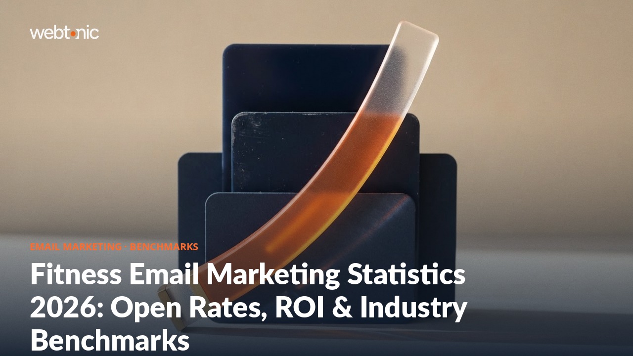 Fitness Email Marketing Statistics 2026: Open Rates, ROI & Industry Benchmarks — Web Tonic blog thumbnail