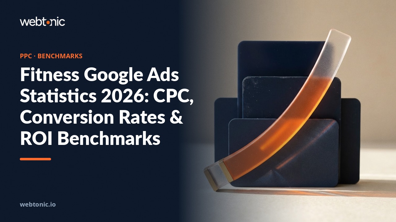 Fitness Google Ads Statistics 2026: CPC, Conversion Rates & ROI Benchmarks — Web Tonic blog thumbnail