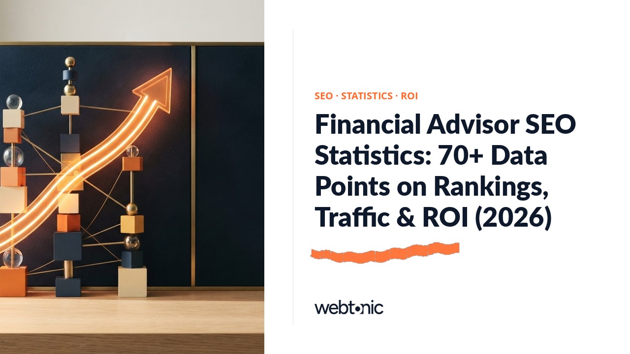 Financial Advisor SEO Statistics: 70+ Data Points on Rankings, Traffic & ROI (2026) — Web Tonic blog thumbnail