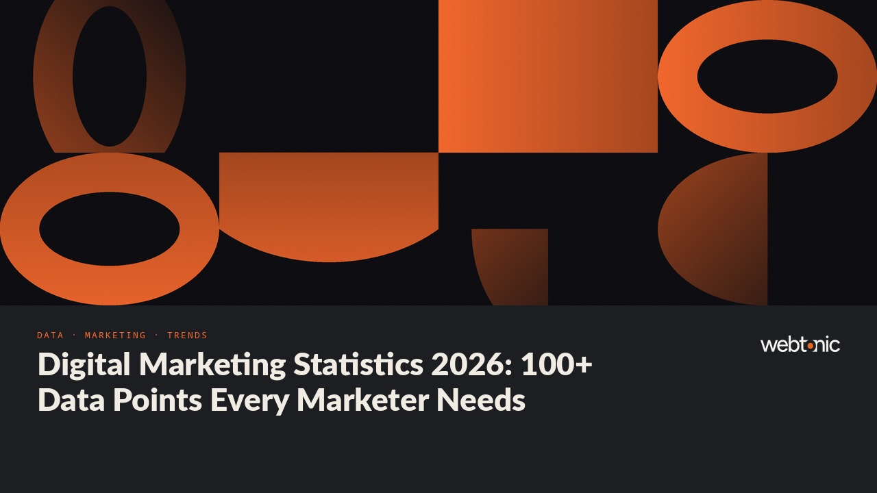 Digital Marketing Statistics 2026: 100+ Data Points Every Marketer Needs — Web Tonic blog thumbnail