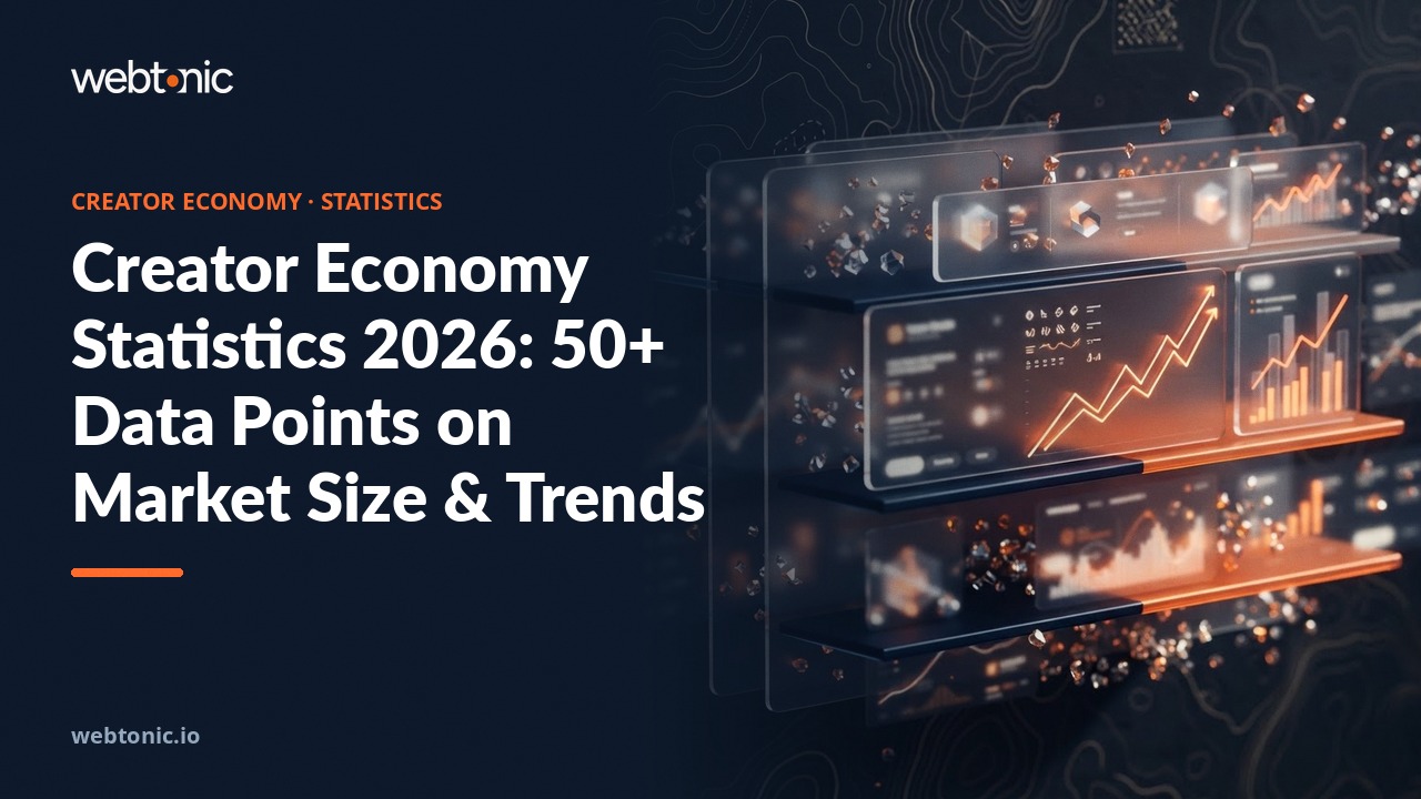 Creator Economy Statistics 2026: 50+ Data Points on Market Size & Trends — Web Tonic blog thumbnail