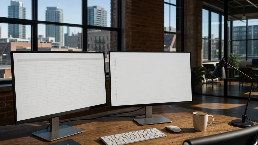 Photograph of an empty Toronto marketing agency workspace with desks, screens and daylight, used as the opening image for this comparison of Toronto SEO agencies