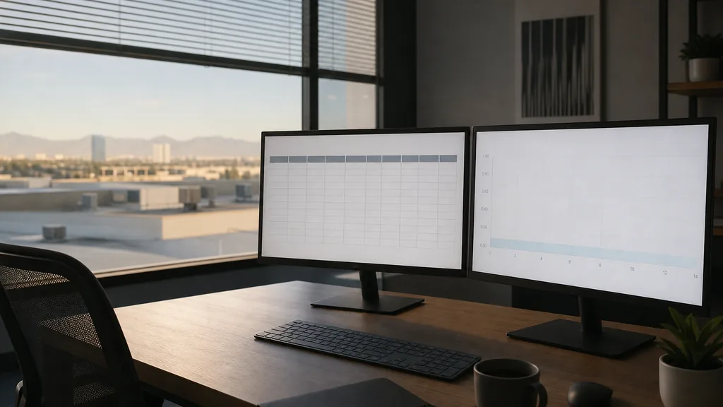 Photograph of an empty Las Vegas marketing agency workspace with desks, screens and daylight, used as the opening image for this comparison of Las Vegas Google Ads management agencies