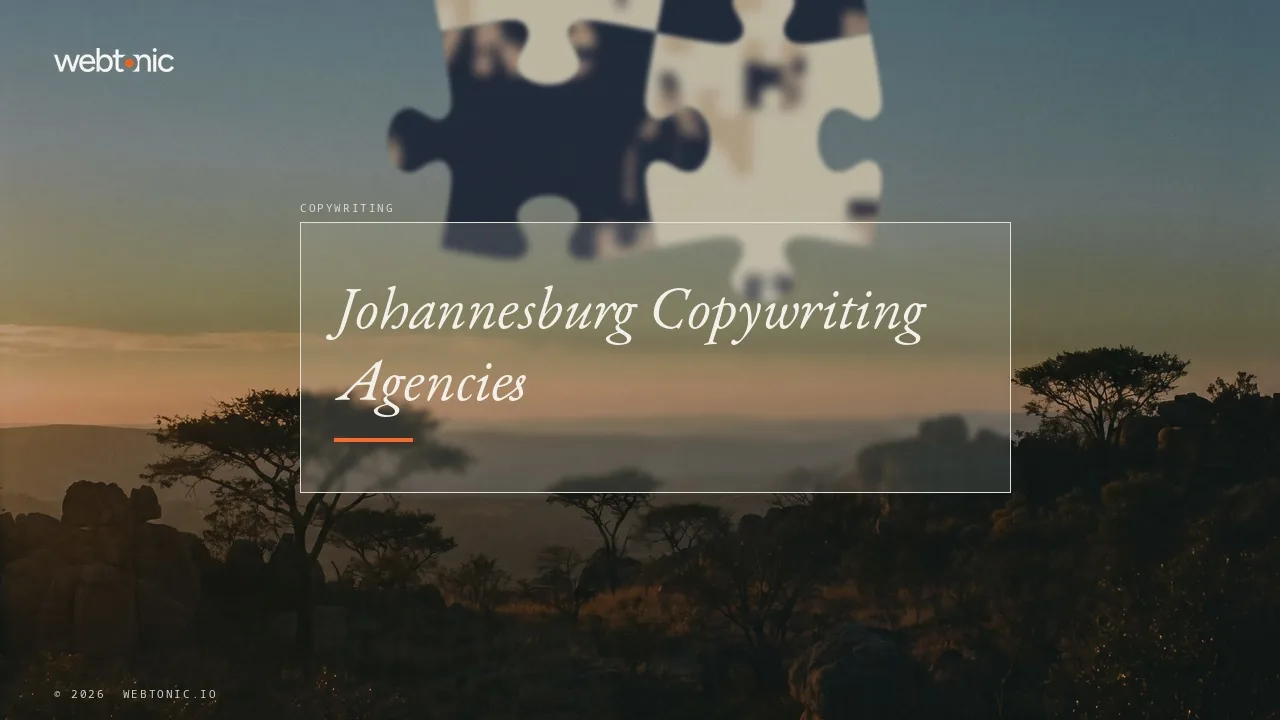 Johannesburg Copywriting in 2026: Nine Agencies, Two Client Lists — Web Tonic blog thumbnail