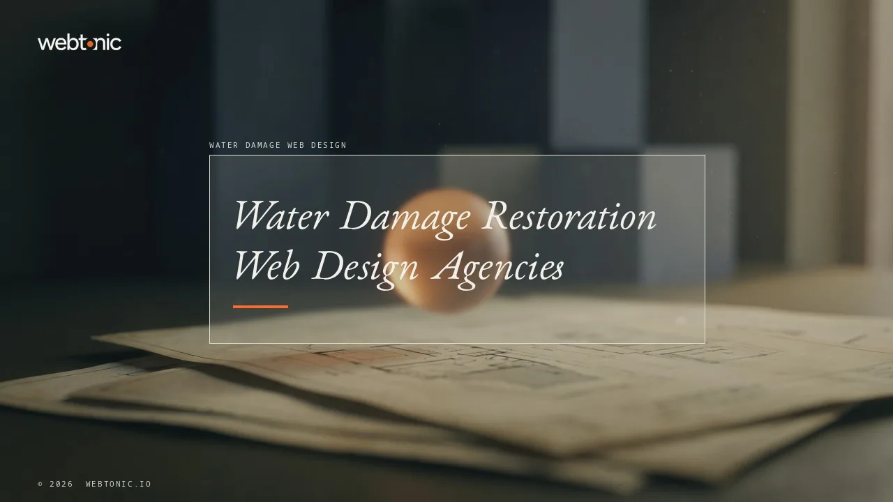 A Water Damage Website Is Judged on a Phone: 19 Web Design Agencies for 2026 — Web Tonic blog thumbnail