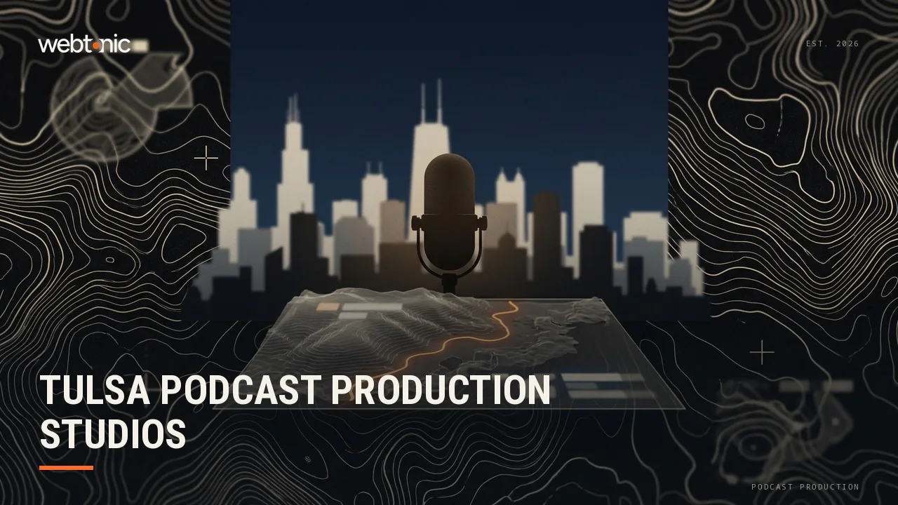Ten Tulsa Podcast Production Studios in 2026, and the Two That Print a Rate — Web Tonic blog thumbnail