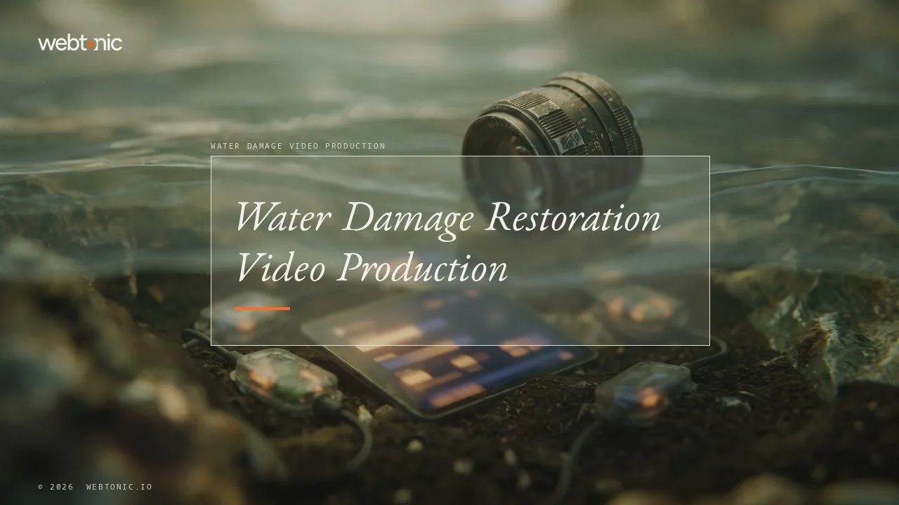 Who Films a Wet Basement? Ten Video Companies for Water Damage Firms in 2026 — Web Tonic blog thumbnail