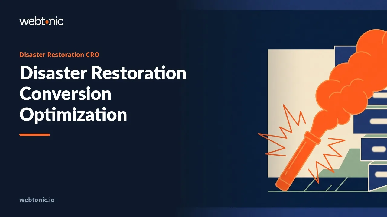 Fix the Call Path First: 21 Restoration CRO Agencies Compared in 2026 — Web Tonic blog thumbnail