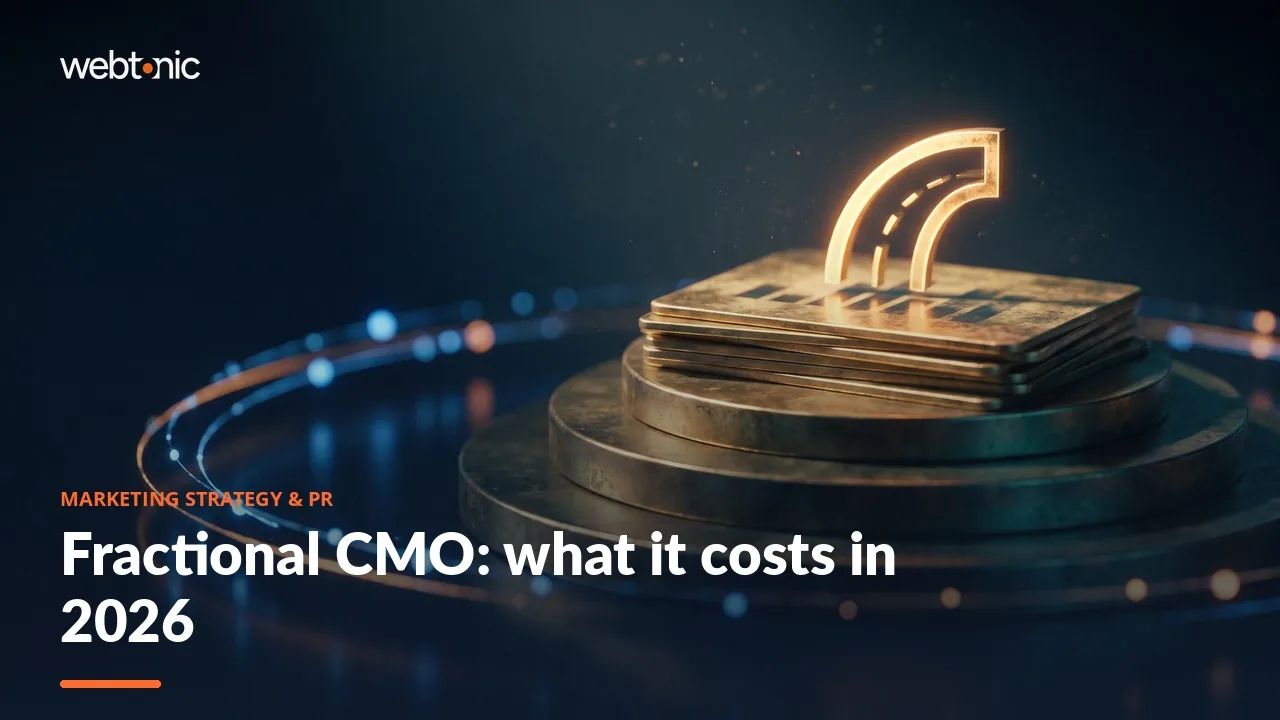 Fractional CMO: what it costs in 2026 — Web Tonic article thumbnail