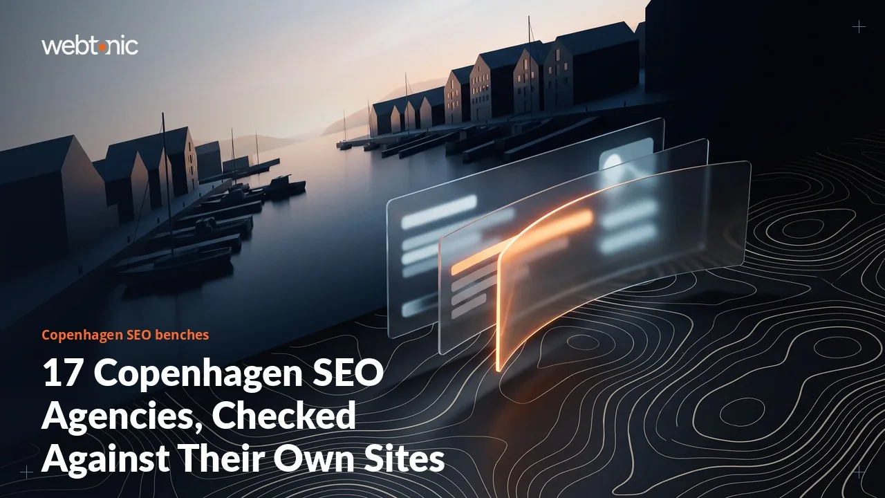 17 Copenhagen SEO Agencies, Checked Against Their Own Sites (2026) — Web Tonic blog thumbnail