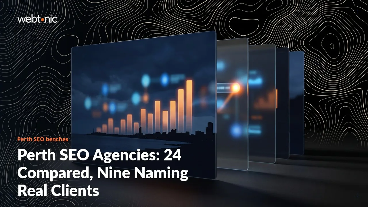 Perth SEO Agencies: 24 Compared, Nine Naming Real Clients (2026) — Web Tonic blog thumbnail