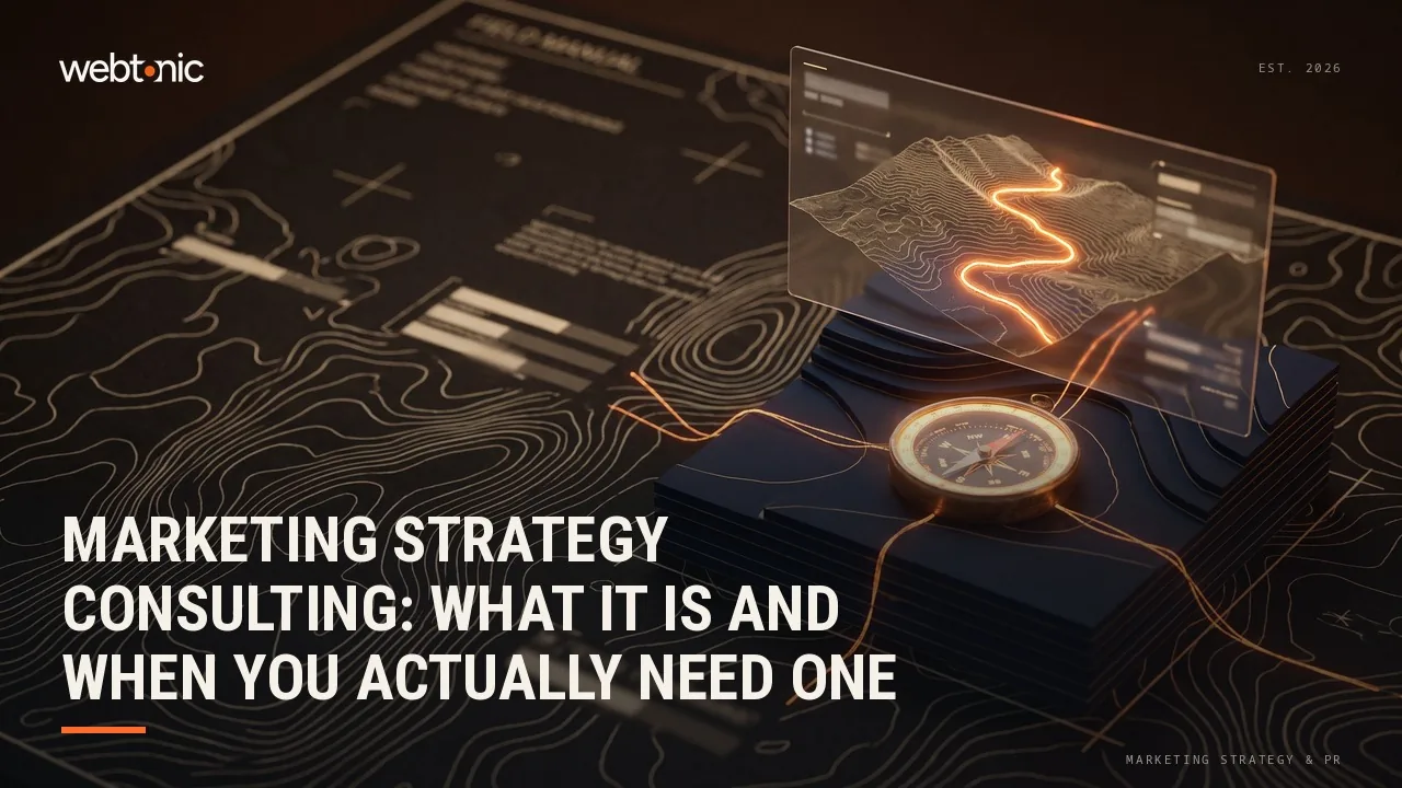 Marketing Strategy Consulting: what it is and when you actually need one — Web Tonic article thumbnail