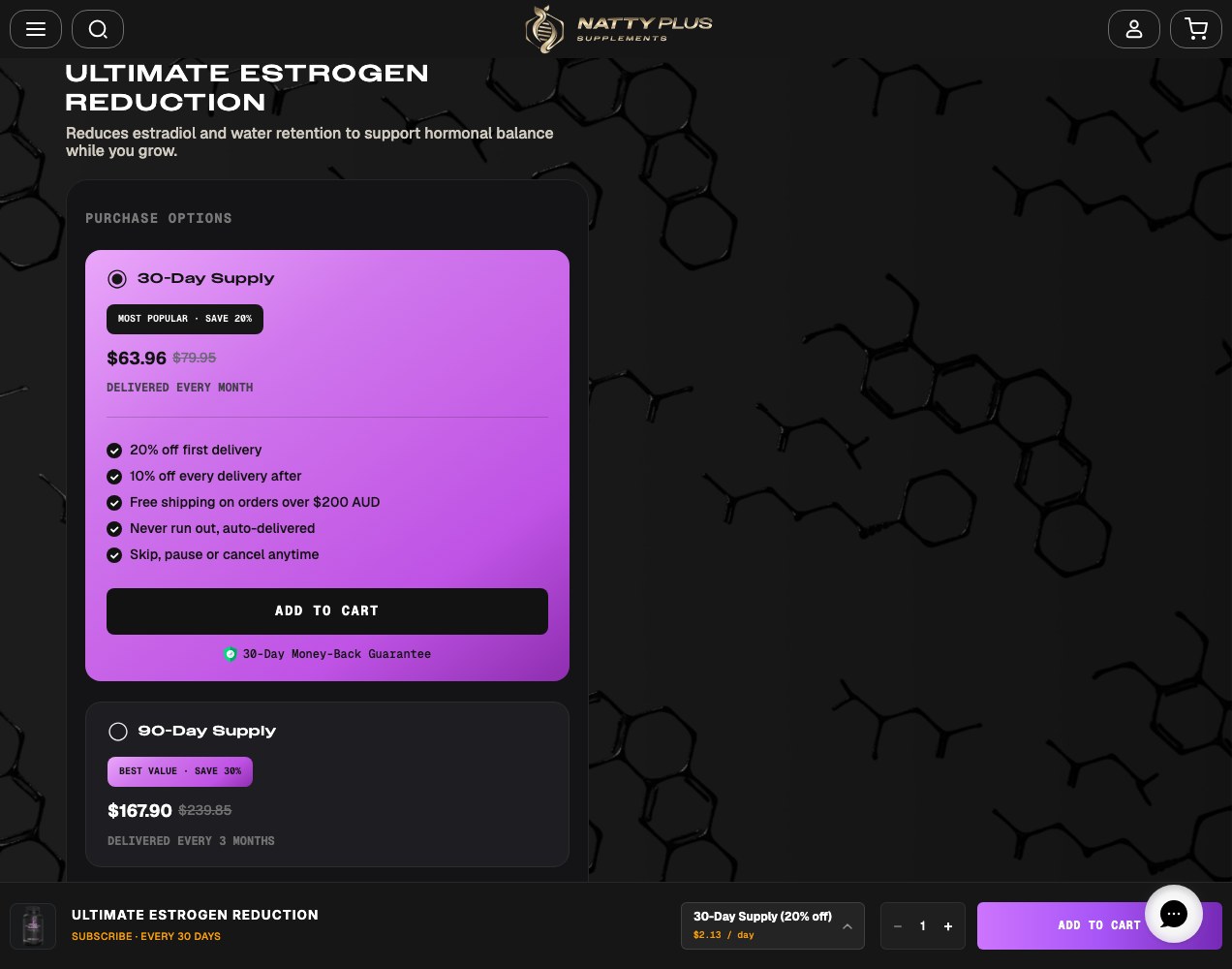 Ultimate Estrogen Reduction purchase options
