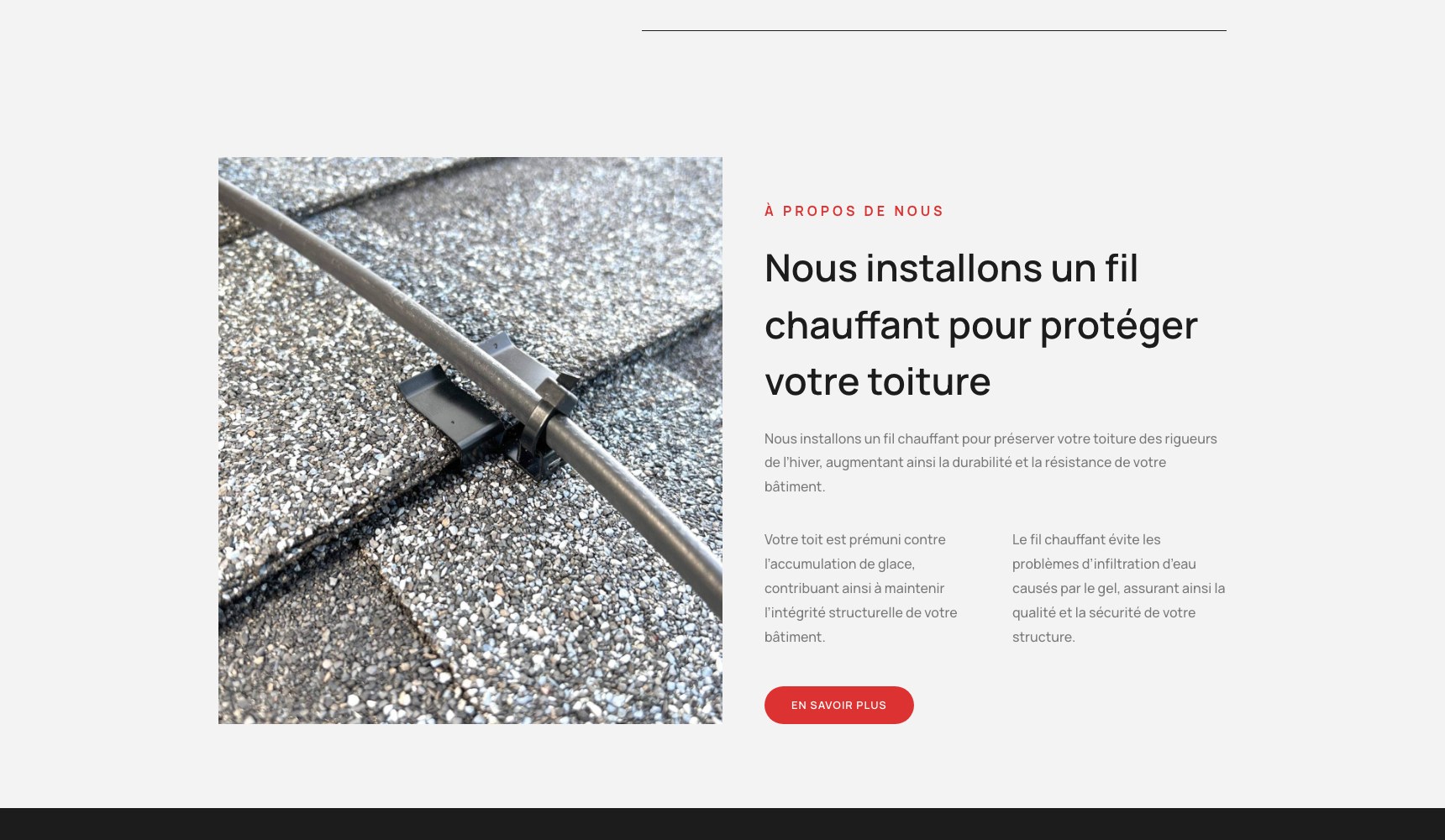 Heating cable installation explained on the homepage