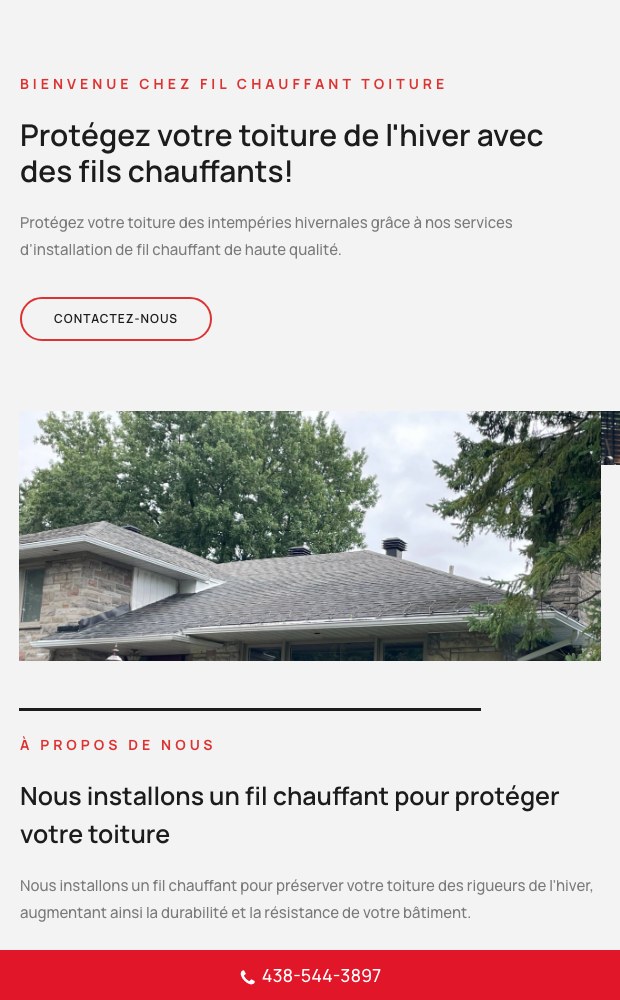 Homepage hero on mobile