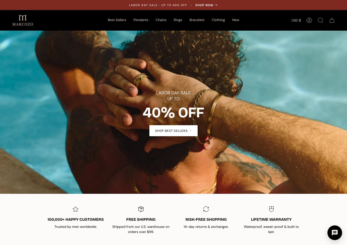 MARCOZO homepage campaign hero