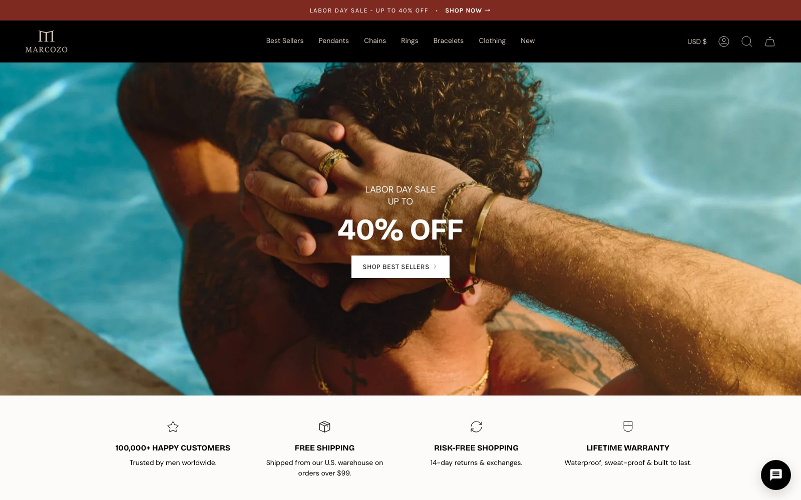 MARCOZO website homepage