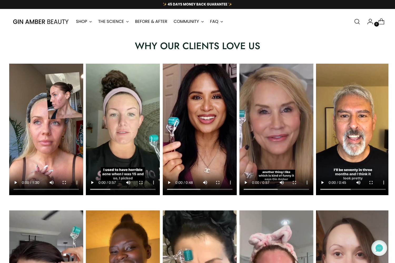 Gin Amber Why Our Clients Love Us video testimonial wall