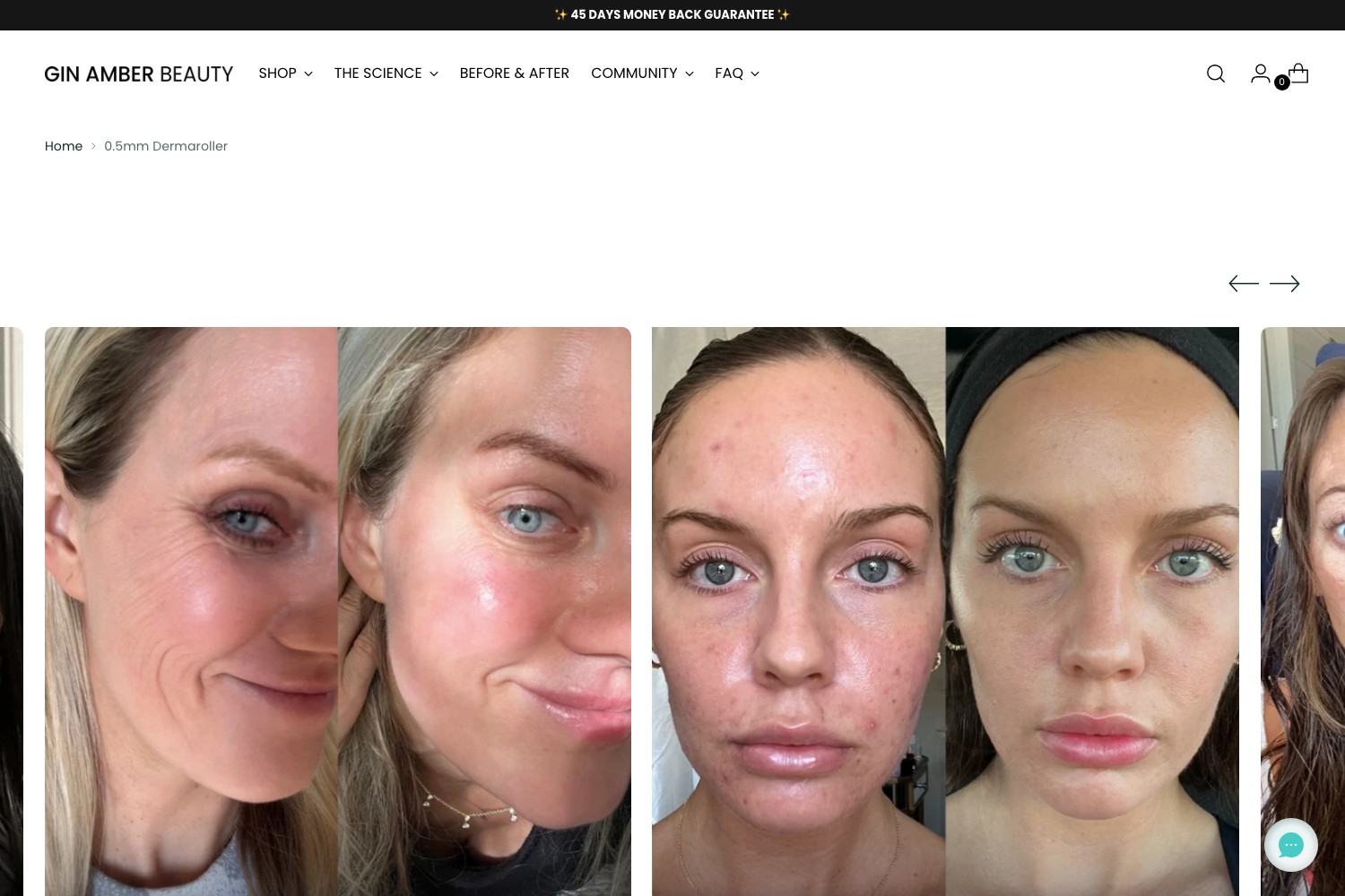 Gin Amber customer before and after gallery band