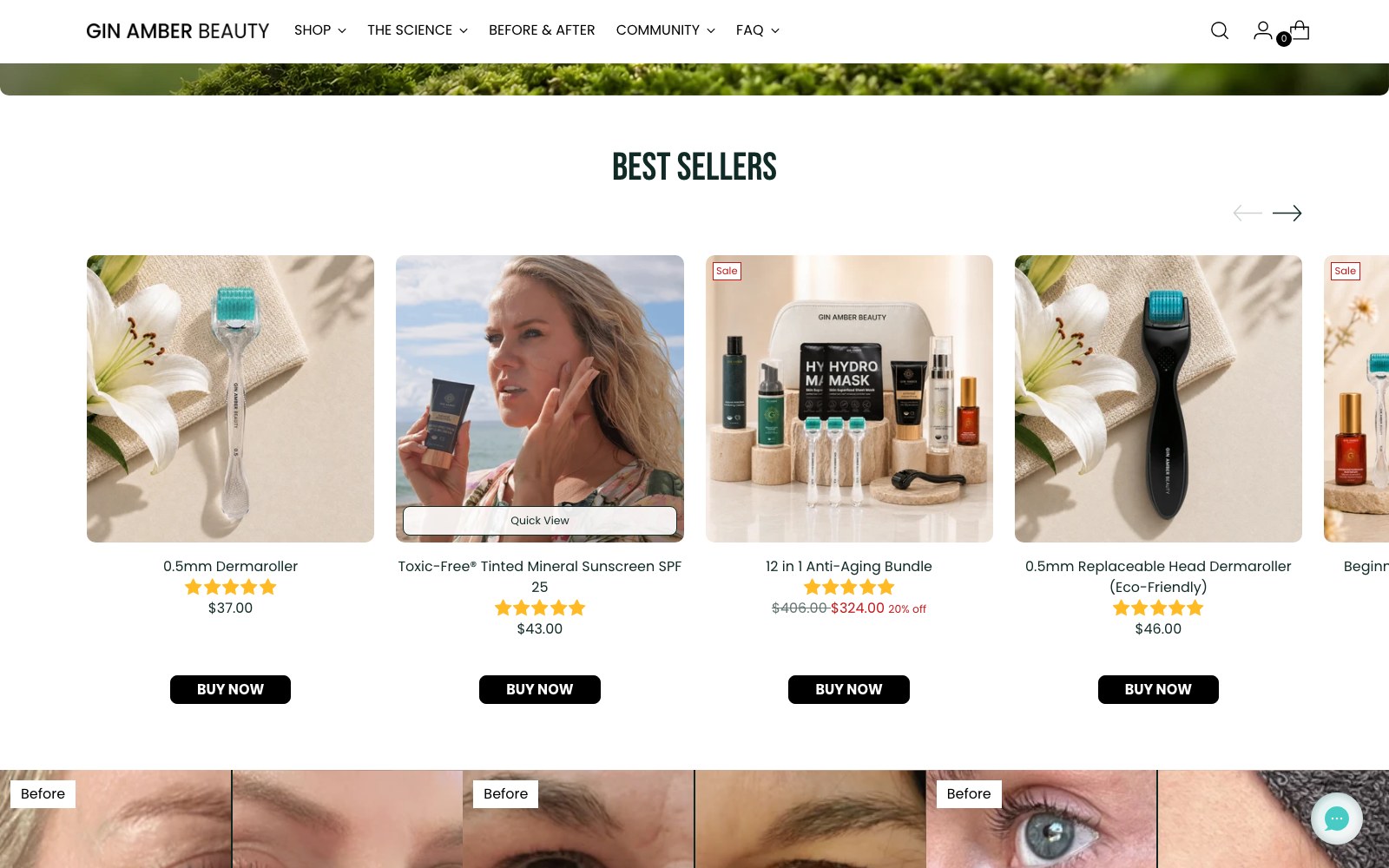 Gin Amber best sellers row with review ratings