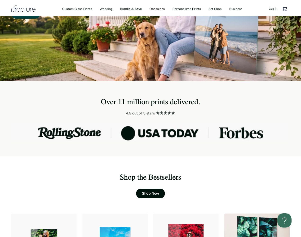Fracture eleven million prints delivered claim with the Rolling Stone, USA Today and Forbes press strip