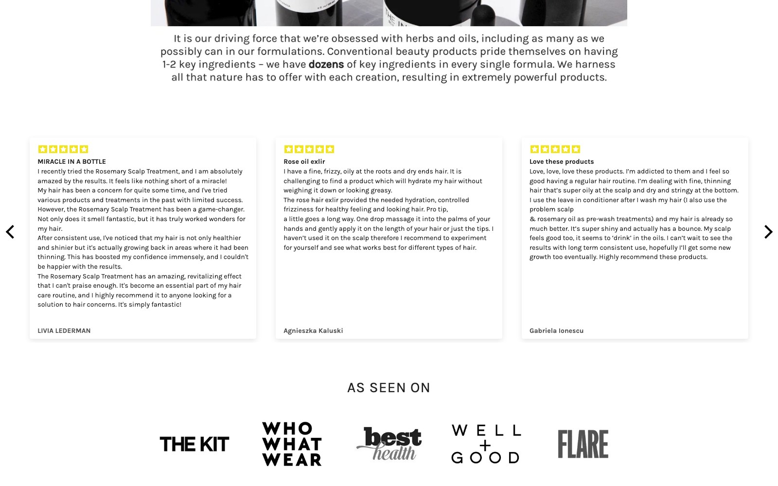 The Innate Life long-form reviews beside the As Seen On press logo band