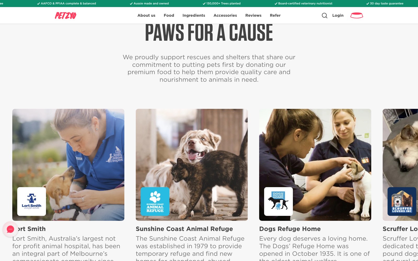 Paws for a cause rescue partners