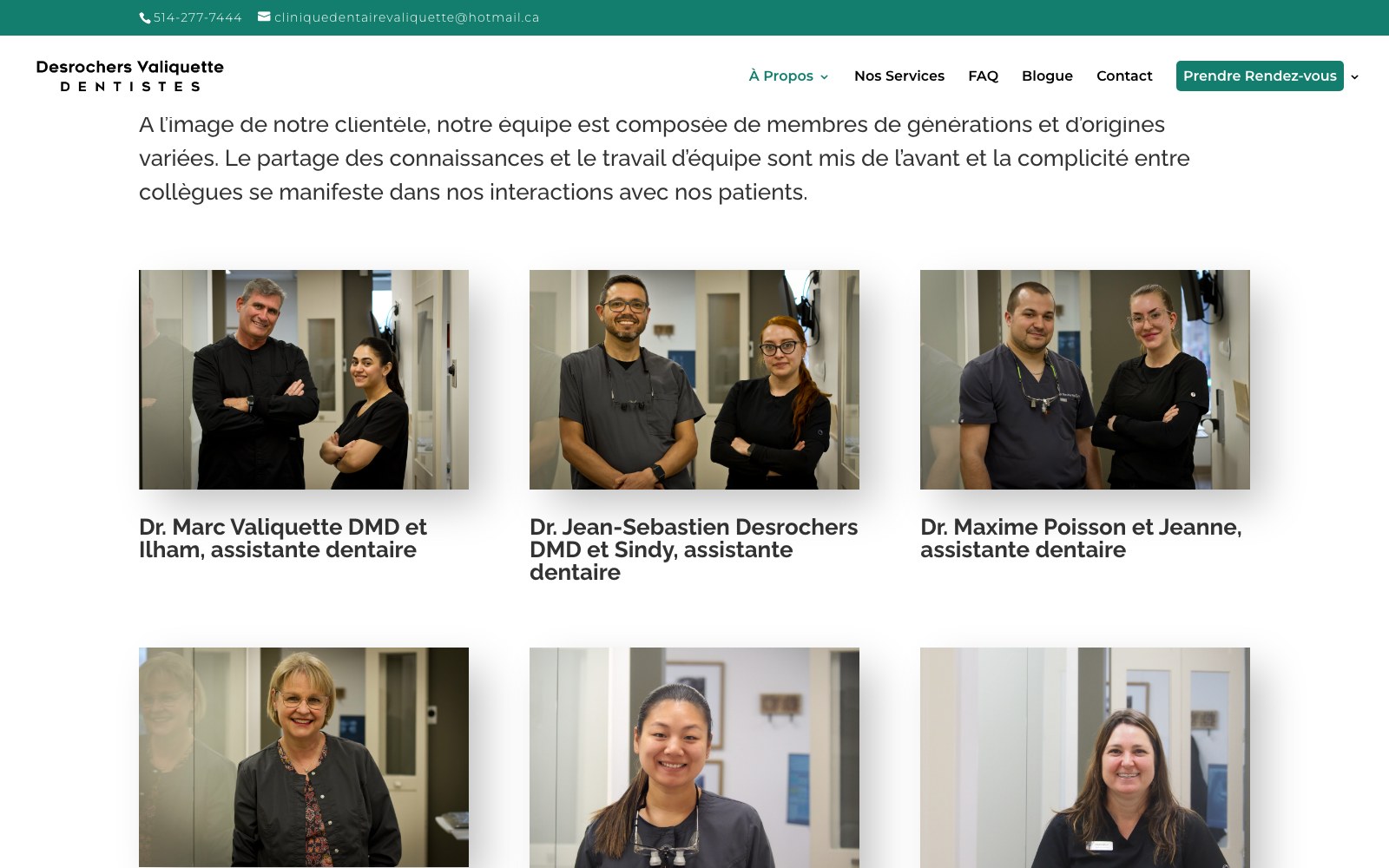 Portrait grid of every dentist, hygienist and assistant