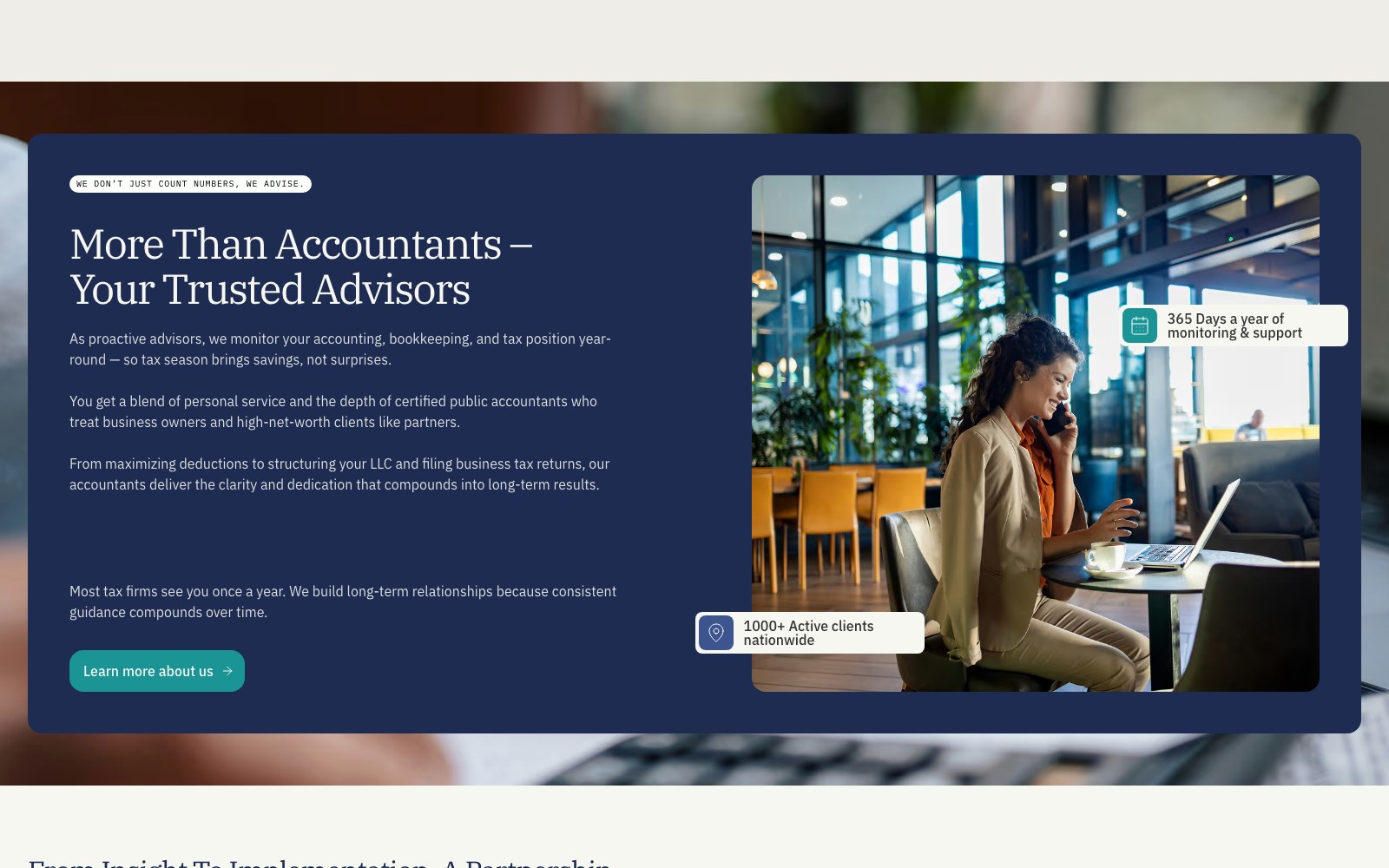More than accountants advisory positioning