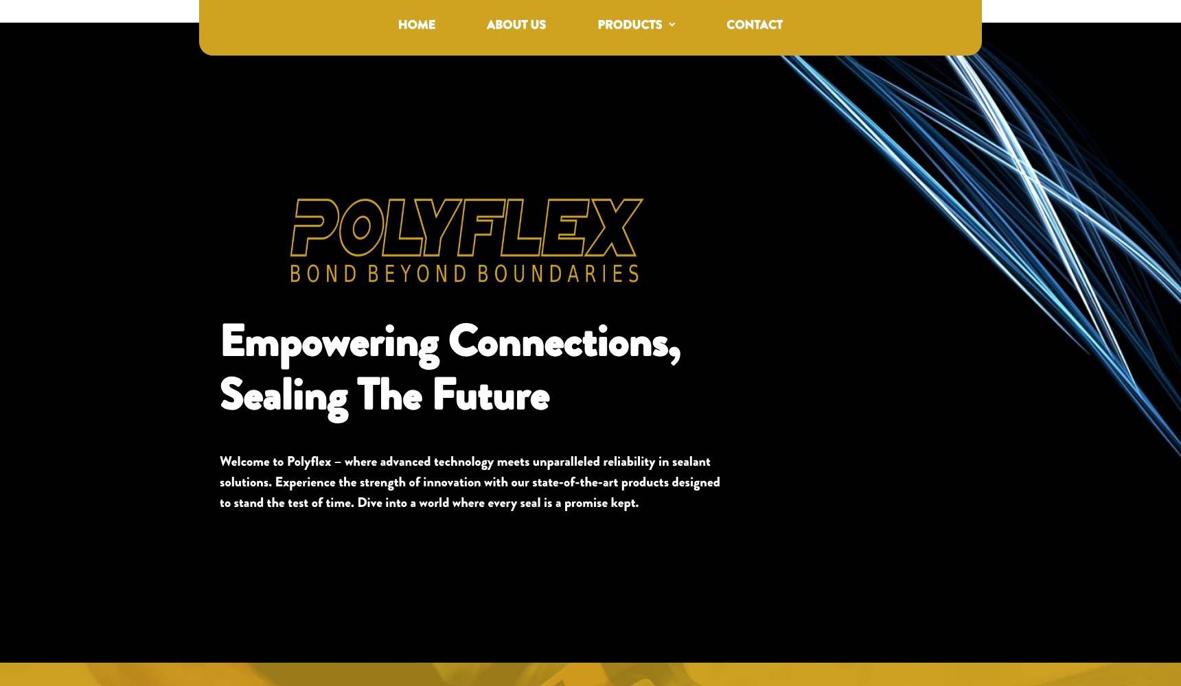 Polyflex homepage hero, Empowering Connections Sealing The Future