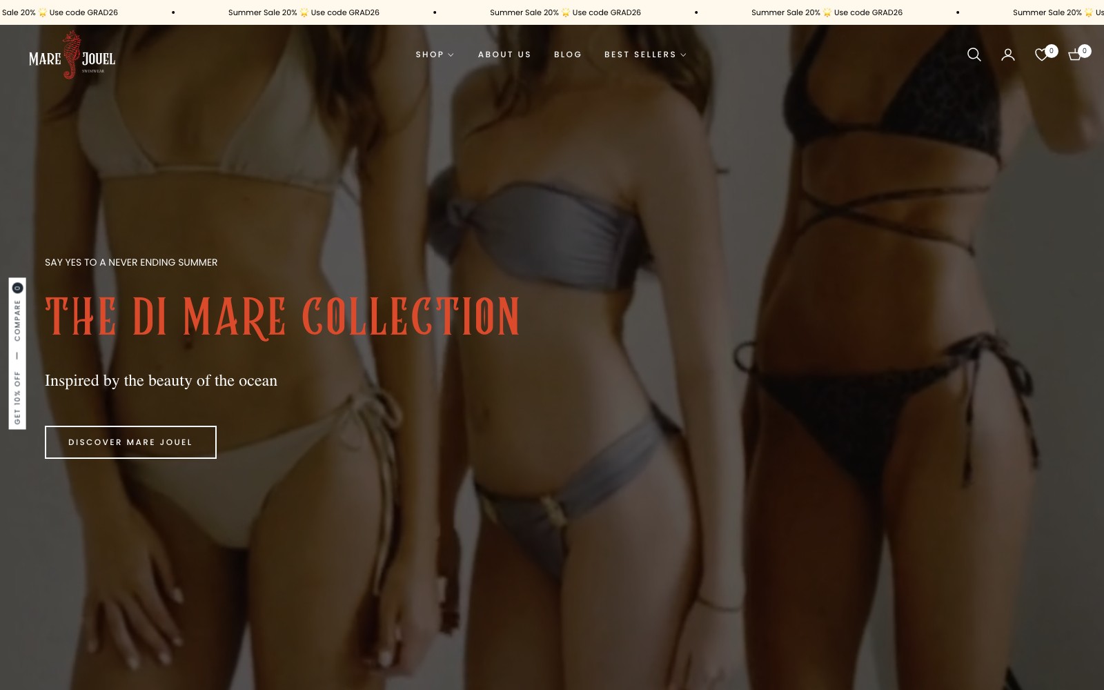 Mare Jouel website homepage