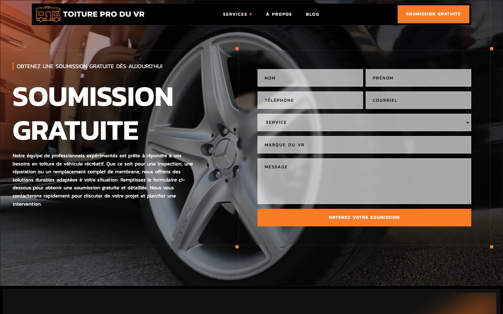 Toiture VR free quote form