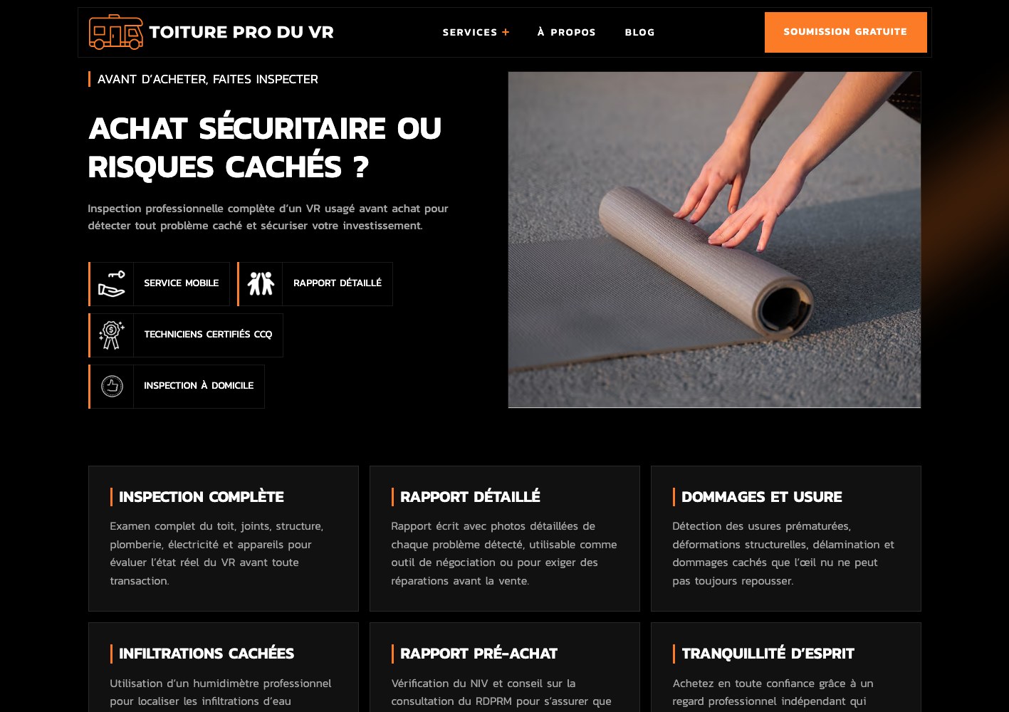 Toiture VR pre-purchase inspection section, safe buy or hidden risk