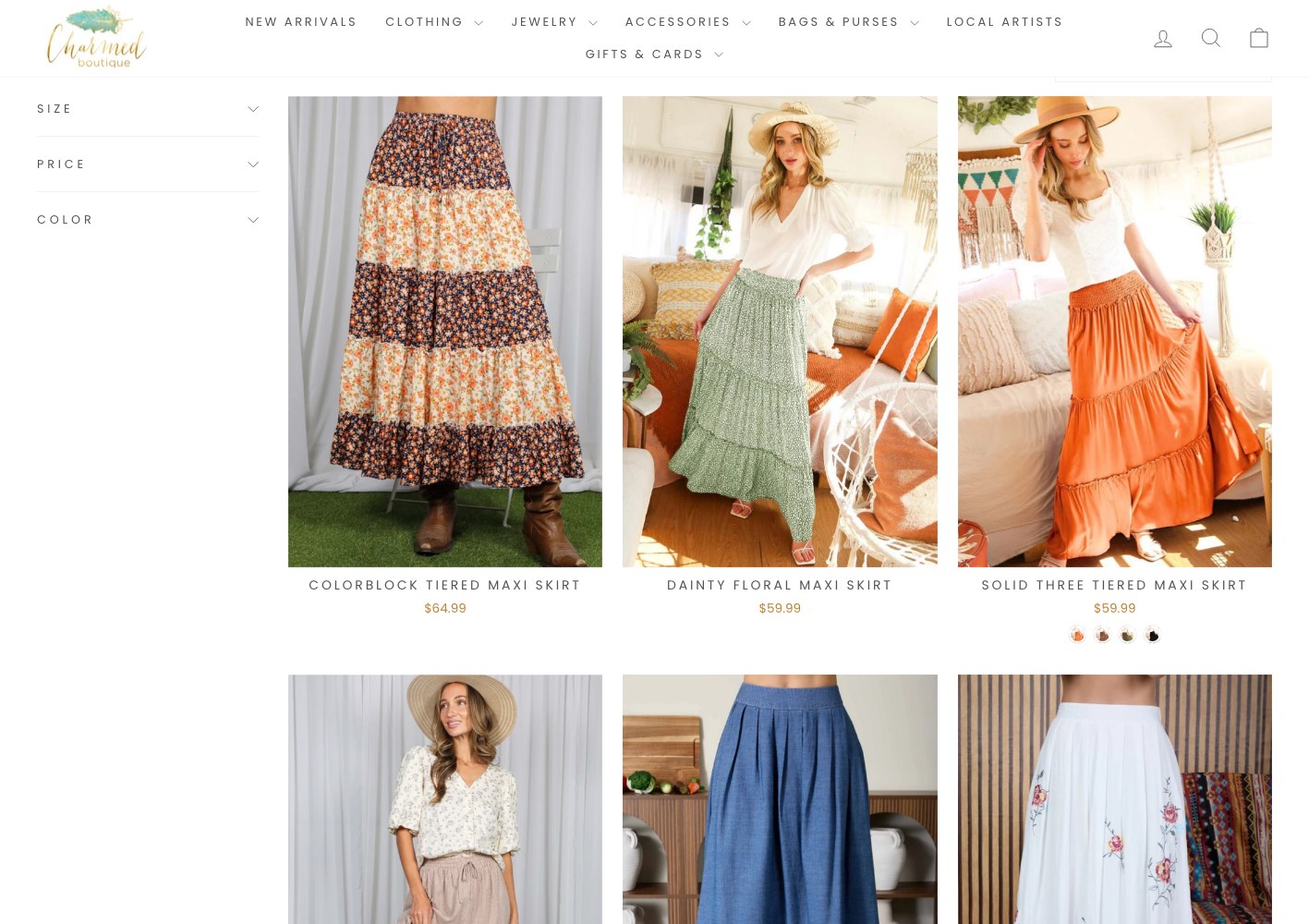 Skirts collection grid