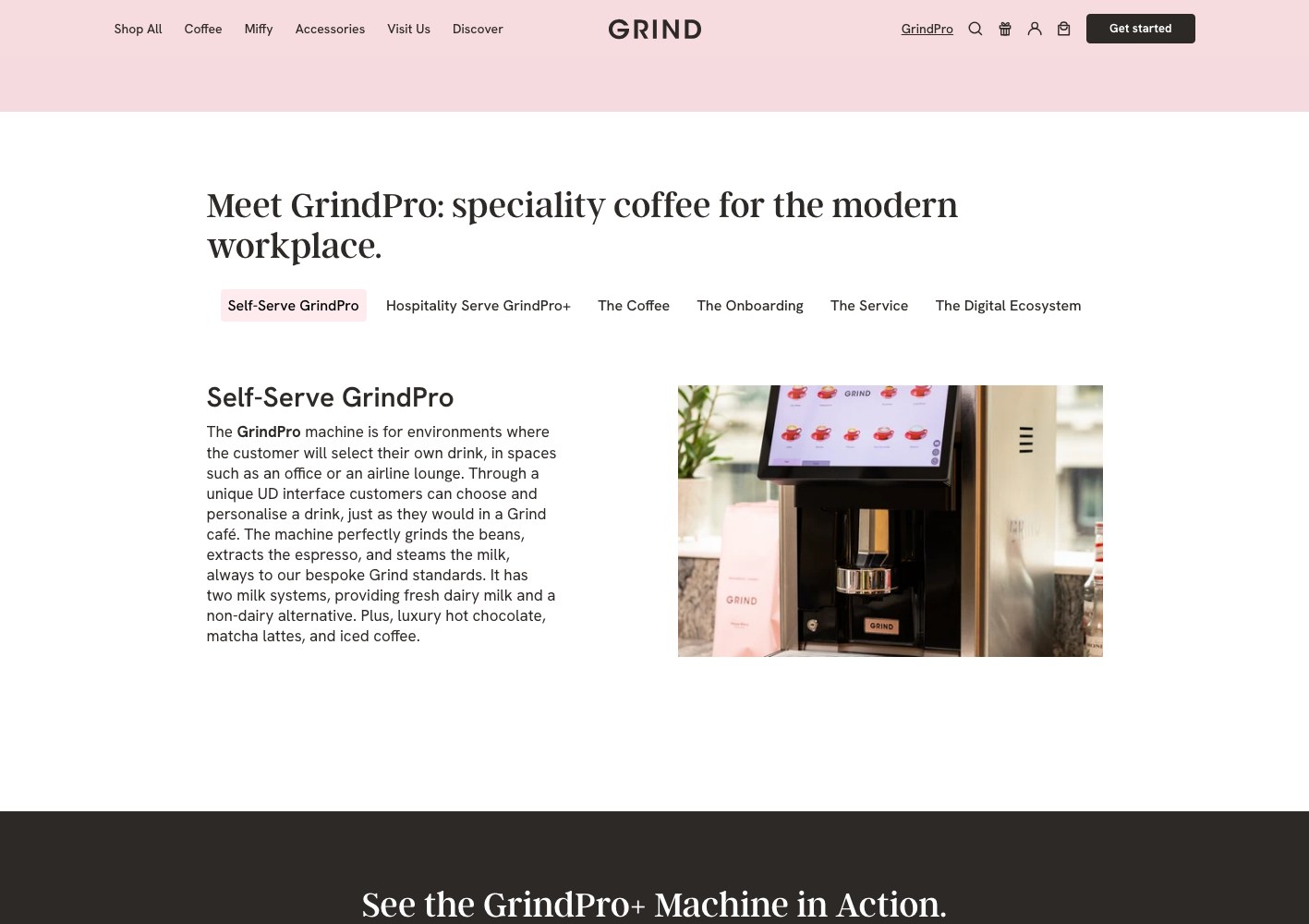 Meet GrindPro: speciality coffee for the modern workplace