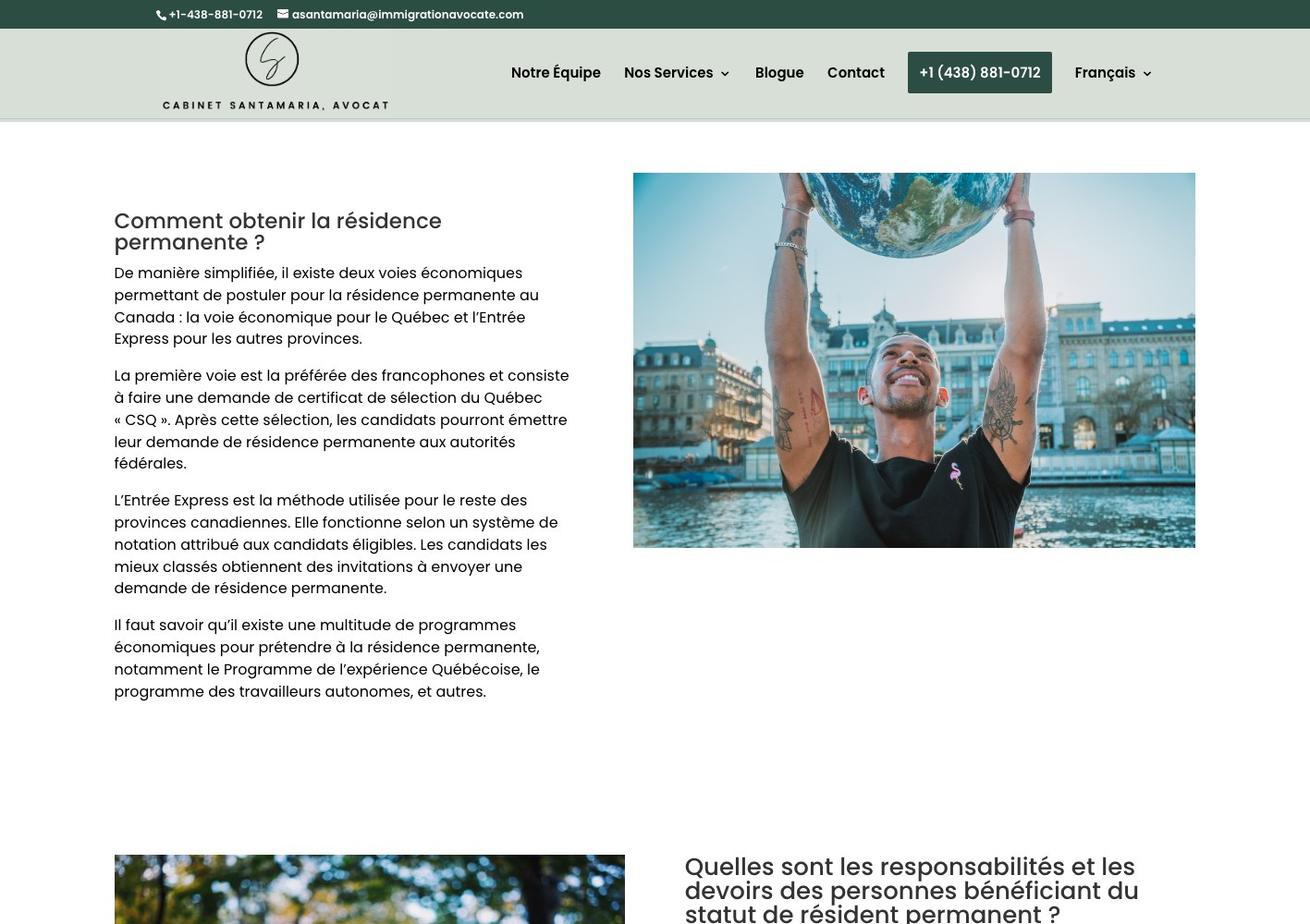 Permanent residence page answering how the status is obtained