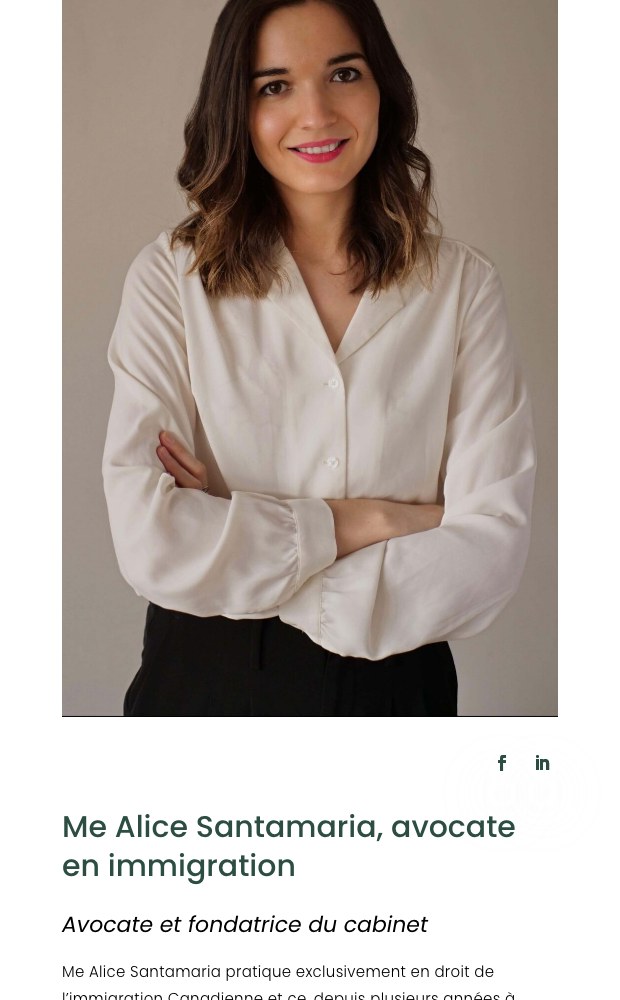 Mobile lawyer profile page with portrait and practice summary
