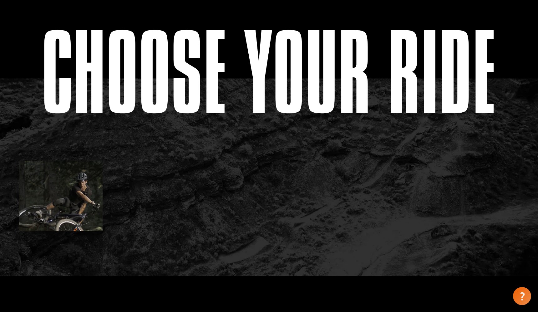 Choose your ride category selector