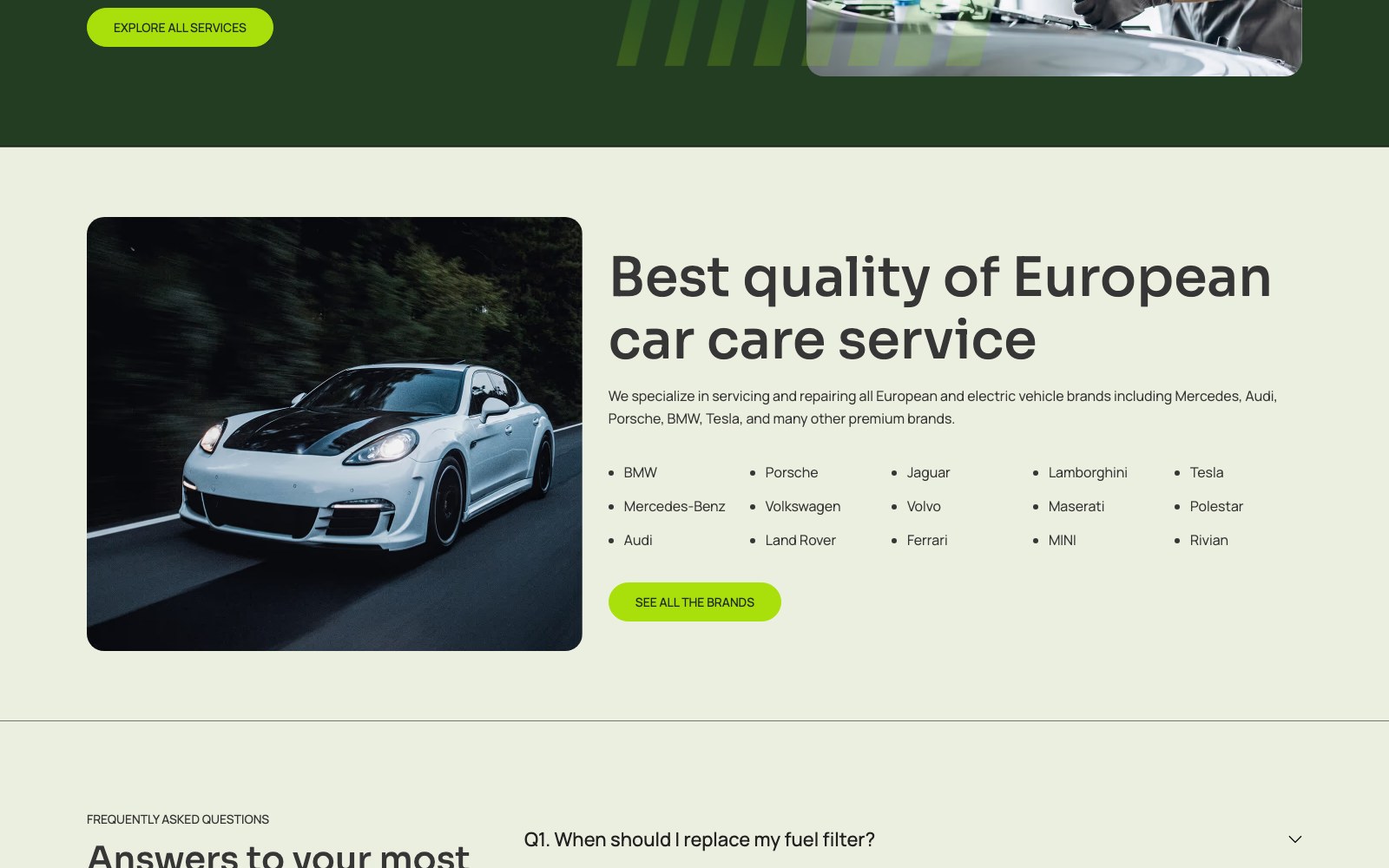Best quality of European car care section with a Porsche