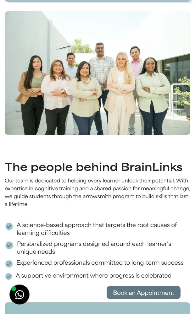 Mobile people behind BrainLinks section
