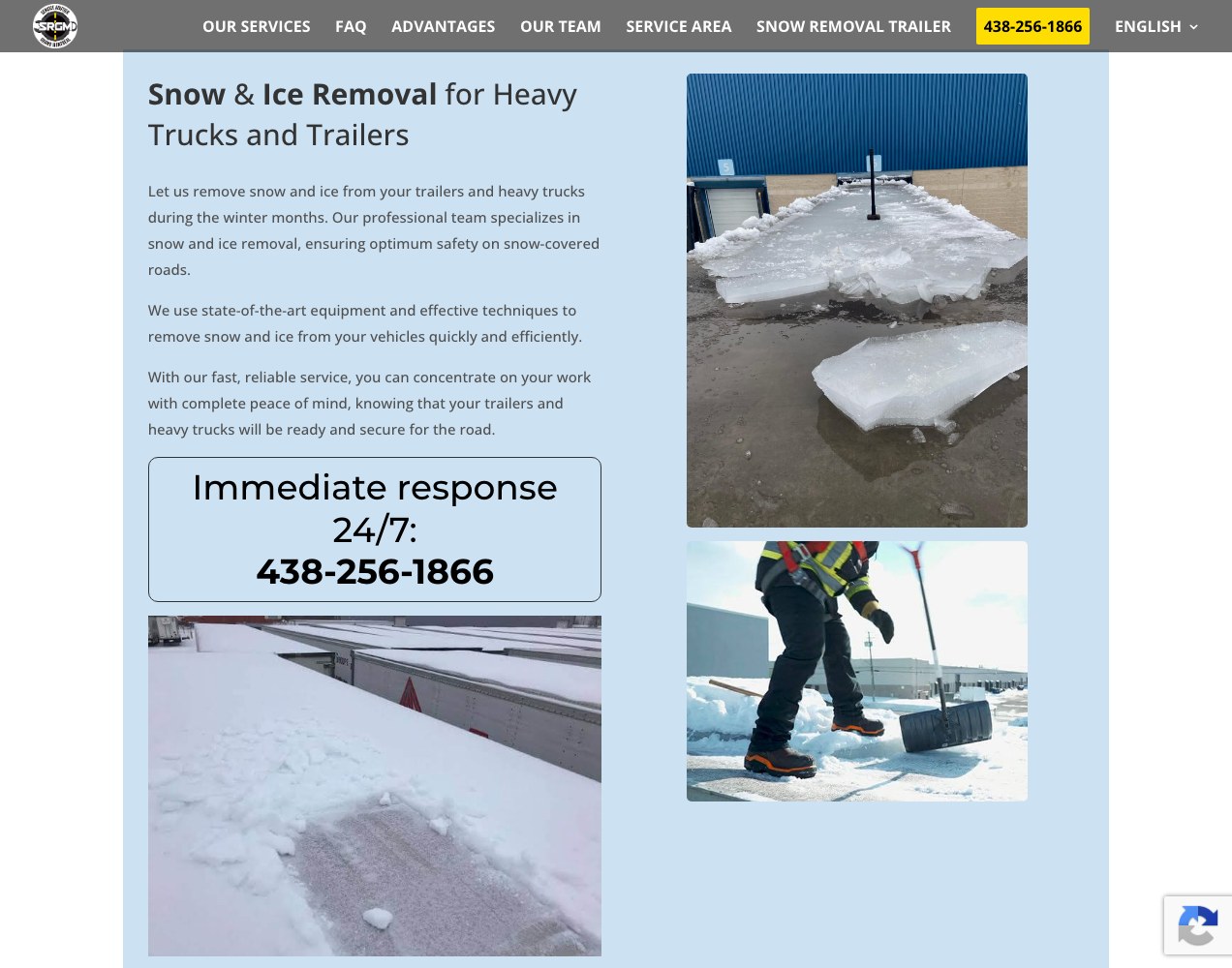 Snow and ice removal service band