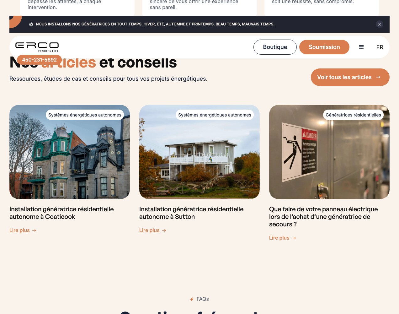 ERCO Residentiel news grid wide view