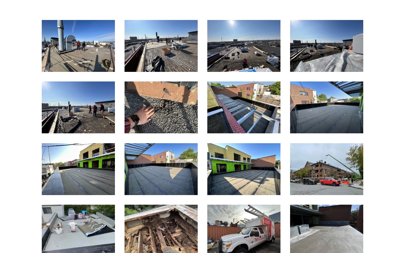 Toitures LV project gallery of completed Laval and Montreal roofs