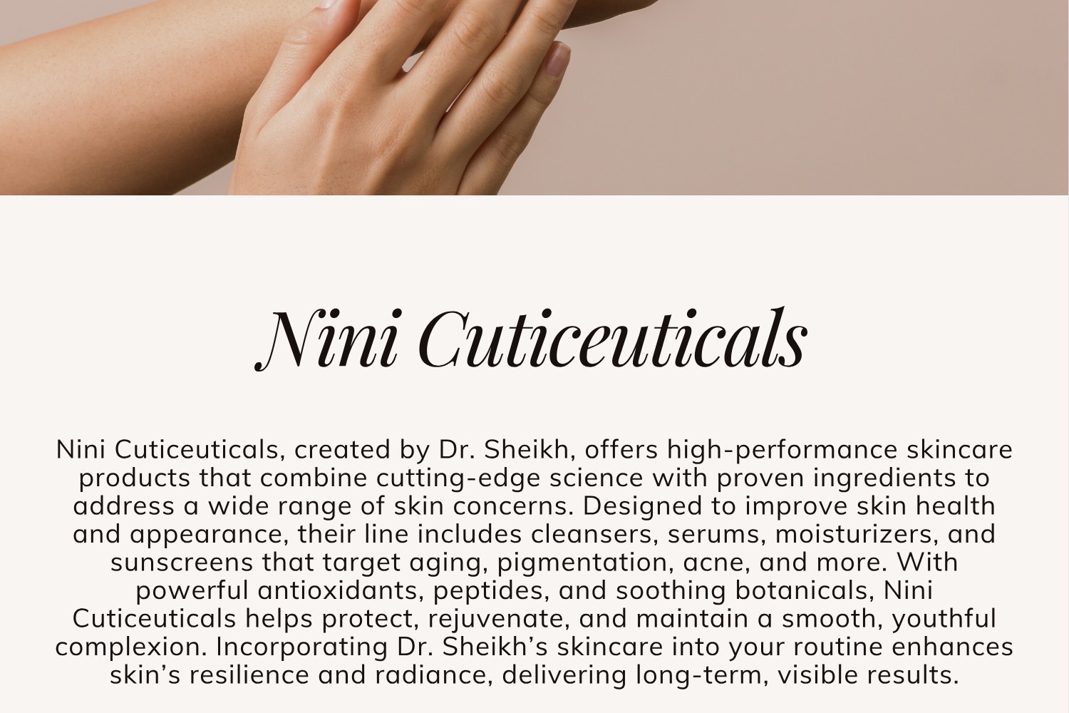 NINI Cuticeuticals page
